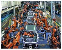 大型机器人程序的制造生产线